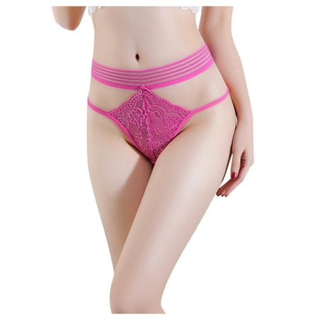 

Follure Women Underwear Brief -Lace Low Waist Knickers Thongs Panties Underwear