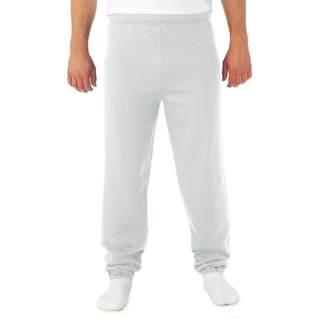 Jerzees Mens NuBlend Elastic Bottom Sweatpants, 2X, Ash