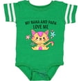 thumbnail image 3 of Inktastic My Nana and Papa Love Me with Cute Kitten and Flowers Boys or Girls Baby Bodysuit, 3 of 5