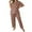 Coffee, variant on MEICHEN Pajamas for Women Set Women's Plus Size 2 Piece Pajama Set Printed Short Sleeve T Shirt and Pants Pj Set Sets Women's Sleepwear