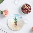 thumbnail image 4 of FMSHPON Pineapple Set of 4 Round Coaster for Drinks, Absorbent Ceramic Stone Coasters Cup Mat with Cork Base for Home Kitchen Room Coffee Table Bar Decor, 4 of 6
