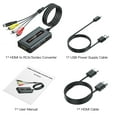 thumbnail image 2 of HDMI to S-video RCA Converter with S-video Cable+RCA Cable+HDMI Cable, HDMI Svideo Adapter, HDMI to Composite AV CVBS Converter, HDMI Input RCA + S-video Output Converter, 2 of 8