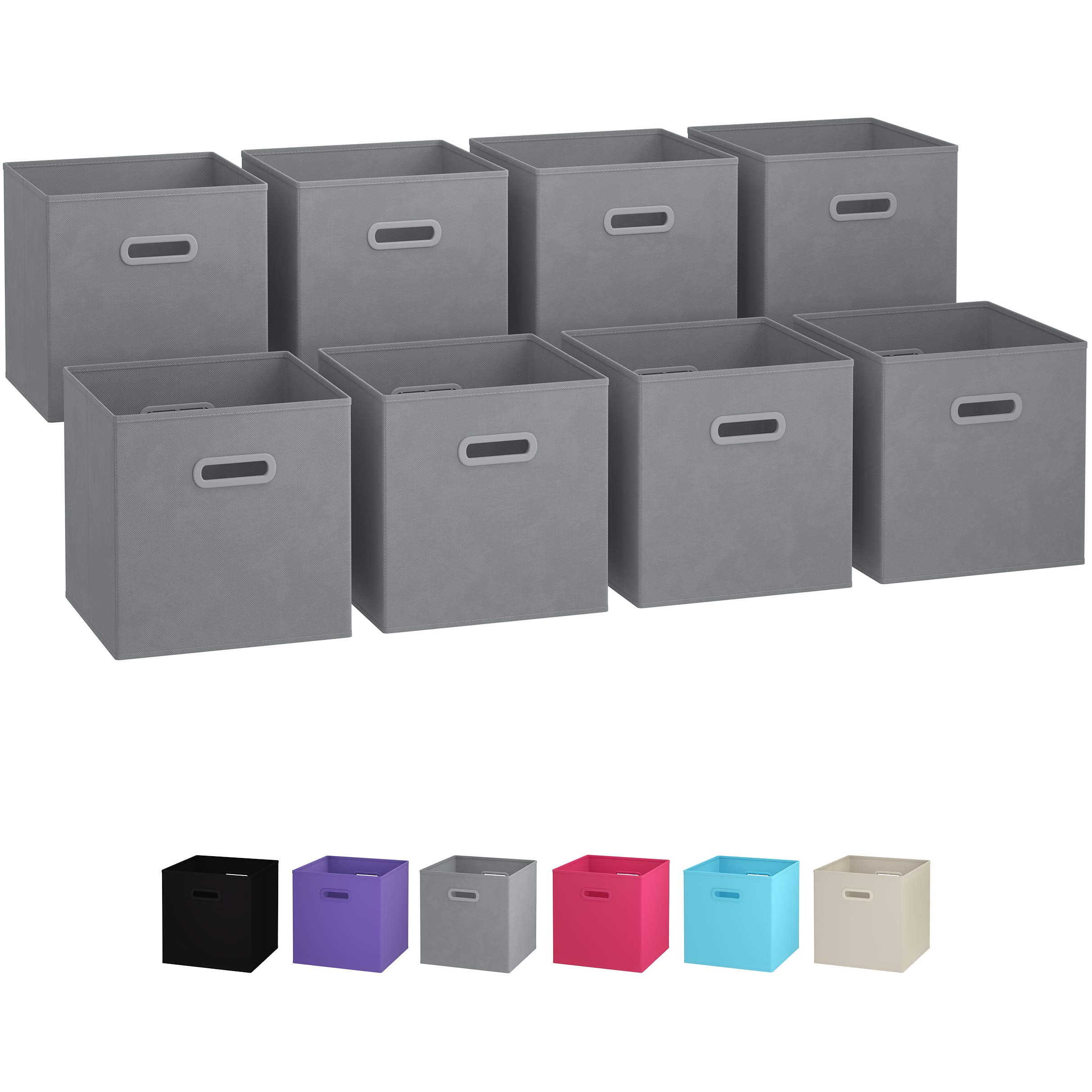 Royexe Storage Bins Set of 8 Storage Cubes Foldable Fabric Cube