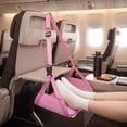 thumbnail image 6 of Foot Rest Hammock, Travel Leg Support Sling, Adjustable Airplane Accessory, Ergonomic Comfort Design and Reinforced Stitching for Business Travel, Car Trips, and Daily Office Use., 6 of 9