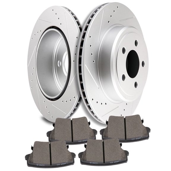 ECCPP Rear Brakes Rotor and Ceramic Brake Pad fit For Chrysler 300 2005-2018,For Dodge Challenger 2009-2018,For Dodge Charger 2006-2018,For Dodge Magnum 2005-2008