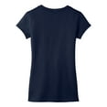 thumbnail image 6 of Yellow Rooster Women's Juniors Very Important V-Neck Cotton Tee New Navy XL, 6 of 6