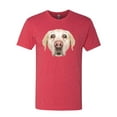 thumbnail image 2 of Wild Bobby, Golden Retriever Cute Gift, Dog Lover, Men Premium Tri Blend Tee, Vintage Red, Medium, 2 of 4