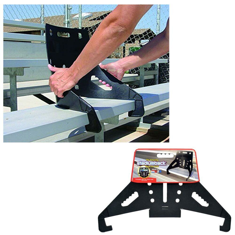 Portable Seat Back Support Chair Bench Bleacher Concert Events Backrest