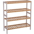 thumbnail image 1 of Productos Para El Hogar Zapatero De Bamb煤 De 3/4 Niveles Zapatero De Almacenamiento De Gran Capacidad De Madera Organizador Zapatero Multifuncional F谩cil De Construir Hasta 12 Pares Para Pasillo Dorm, 1 of 7