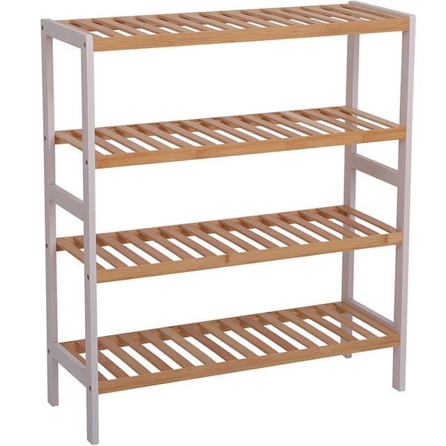 Productos Para El Hogar Zapatero De Bamb煤 De 3/4 Niveles Zapatero De Almacenamiento De Gran Capacidad De Madera Organizador Zapatero Multifuncional F谩cil De Construir Hasta 12 Pares Para Pasillo Dorm