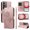 Rose Gold, variant on Flip Phone Case for OPPO Realme Note 70, Kickstand and 3 Card Slots, Shockproof and Scratch Resistant, Red