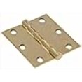 thumbnail image 2 of Hillman Hardware Essentials 851240 Residential Square Corner Door Hinges with Removable Pin Brass 3", 2 of 4