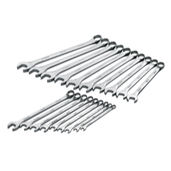 SK 86224 SuperKrome 19 Piece 12 Point 6-Millimeter to 22-Millimeter Combination Wrench Set
