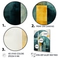 thumbnail image 3 of Designart "Arching Aquamarine Bliss" Abstract Shapes Canvas Art Print, 3 of 7