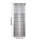 thumbnail image 2 of Cortina semitransparente Cortina de gasa para ventana, cortina divisoria de habitación para balcón de dormitorio, 100x250 cm, gris, 1 pieza sidaley LF0161-05B, 2 of 7