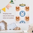 thumbnail image 6 of FMSHPON Cute Bear Rabbit Clipboard Hardboard Wood Nursing Clip Board and Pull for Standard A4 Letter 13x9 inches, 6 of 7