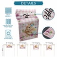 thumbnail image 6 of Happy Easter Table Runner 48 Inches, Cute Rabbits Daisy Flowers Leaves Eggs Pink Plaid Bed Runner Dresser Scarves Tabletop for Indoor Outdoor Parties/Ceremony/Banquet, 13" x 48", 6 of 8