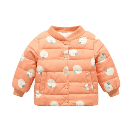

ZHUASHUM Toddler Boys Girls Winter Coat Cartoon Jacket Thicken Windproof Warm Outwear