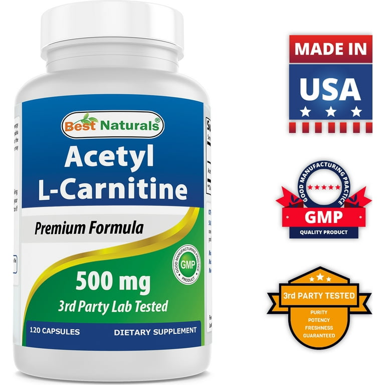best acetyl l carnitine supplement Best Naturals Acetyl L-Carnitine 500 mg 120 Capsules