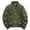 Army Green, variant on Mens Oversized Jackets Zipper Stand-up Collar Solid Color Loose Corduroy Vintage Jacket with Pocket Long Sleeve Jacket Army Green M