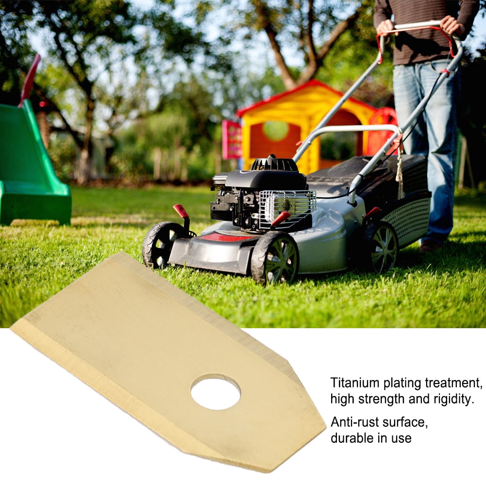 Grass Trimmer Blade §§lawn Mower Blade §§mower Blade§metal Grass Trimmer Blade §§strimmer Parts Garden Strimmer Blade Titanium Plated Stainless Steel Lawn Mower Blade Grass