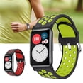 thumbnail image 2 of Bluelans Correa de Reloj de Silicona Hueca de Doble Color Pulsera de Repuesto Compatible con Huawei Watch Fit, 2 of 5