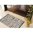 thumbnail image 5 of Bedding Craft Grey Multi Hand Made Woven Tonal Chindi Rugs - Inch Rectangle Area Rugs, Reversible Farmhouse Area Rugs, Braided Chindi Cotton Area Rugs - 24"x36", 5 of 9