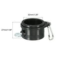 thumbnail image 2 of Uxcell Flag Pole Rings Mounting Clips Rotating Fasteners 1.26" x 1.06" Black 4pcs, 2 of 5