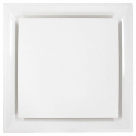 12' Square Diffuser - AMERICAN LOUVER STR-PQ-8W Stratus Plastic Plaque Diffuser, Ceiling, 8