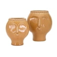 thumbnail image 1 of IMAX 15200-2 Apollos Ceramic Pots, Orange - Set of 2, 1 of 1