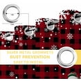 thumbnail image 4 of Fsddascl Red Plaid Christmas Snowman Blackout Curtains for Bedroom/Living Room, Thermal Insulated Kitchen Curtains, Xmas Tree Snowflake Grommet Darkening Window Treatment Drapes 42"x84"x2, 4 of 6