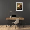 thumbnail image 3 of Robbe, Henri 15x18 White Modern Wood Framed Museum Art Print Titled - Peonies Poppies and Roses, 3 of 4