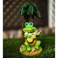 thumbnail image 3 of Solar Crocodile Garden Decoration Palm Tree, 3 of 4