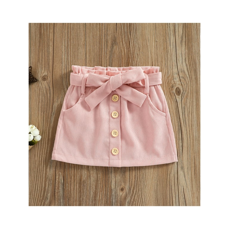Toddler girl button down skirt sale