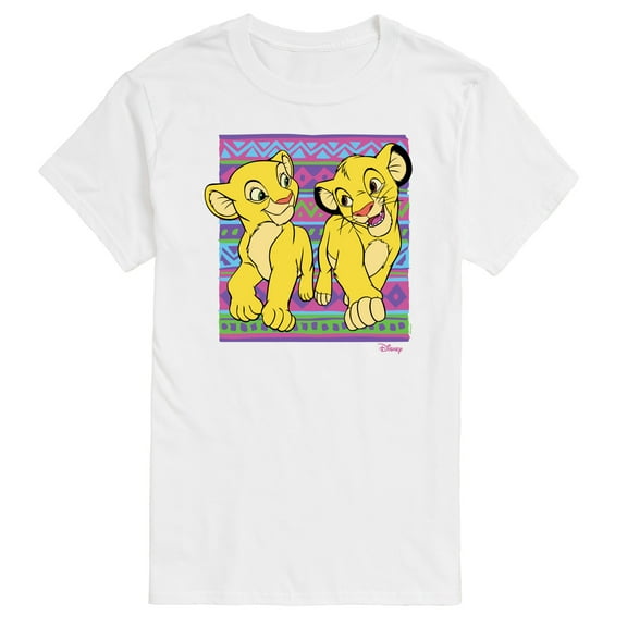 Disney - The Lion King - Simba Nala Pattern - Men's Short Sleeve Graphic T-Shirt