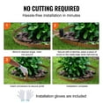 thumbnail image 4 of KFFKFF Metal Garden Border, Set of 10, Steel Lawn Edging Strips, Each 39.6" L x 2" H, Hammer-Driven Edging Border, Flexible Metal Yard Edging, 2.5" Spike Length, Aged Brown, 4 of 9
