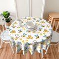 thumbnail image 6 of Cute Bee and Honey Tablecloth Round 60 Inch Table Cloth Cover Mat Holiday Party Decoration for Dining Room Home Kitchen Picnic, 6 of 6