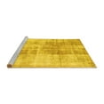 thumbnail image 2 of Ahgly Company Machine Washable Indoor Square Persian Yellow Traditional Area Rugs, 3' Square, 2 of 4