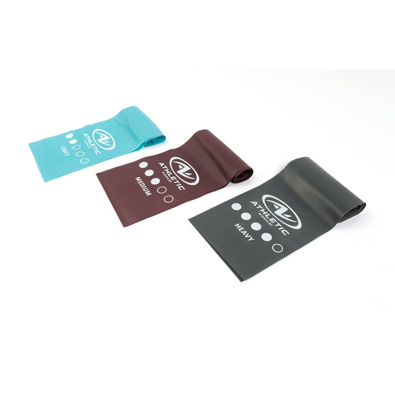 Athletic Works Flat Exercise Bands 3 Pieces Set