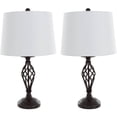 thumbnail image 1 of Lavish Home Ensemble de Lampes de Table de 2, Design Cage Spirale (2 Ampoules LED Incluses), 1 of 5