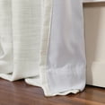 thumbnail image 5 of TWOPAGES Kyla Collection Room Darkening Lined Faux Linen Pinch Pleated Curtain, 40"x96", 1 Panel, Warm White, 5 of 6
