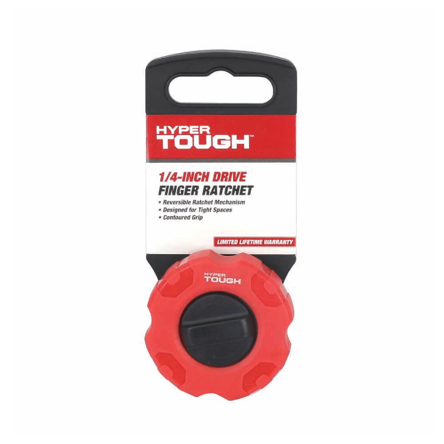 Hyper Tough 1/4-inch Finger Ratchet with Reversible Drive