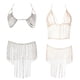 thumbnail image 3 of Moda cristal Rhinestone borla Bikini cuerpo cadena regalo Oro Hugo Conjunto de cadena de cuerpo halter con borla, 3 of 10
