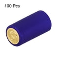 thumbnail image 3 of Uxcell 100 Pack Heat Shrink Wine Bottle Caps, 1.18" Wine Shrink Wrap Sleeves Cap, Blue, 3 of 6