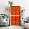 thumbnail image 3 of Sorbus Cubos de Almacenamiento de Tela Plegables de 13 Pulgadas, 8 Cestas Plegables para Organizar Armarios, Estantes, Ropa, Juguetes, Libros, Color Naranja, 3 of 7