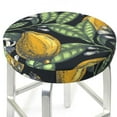 thumbnail image 3 of Fotbe Citrus Fruits Elegant Lemons Stool Covers Round,Waterproof Round Bar Stool Covers Bar Chair Covers Washable Stool Cushion Slipcover for 12-14 Inch Chair-12 inch, 3 of 7