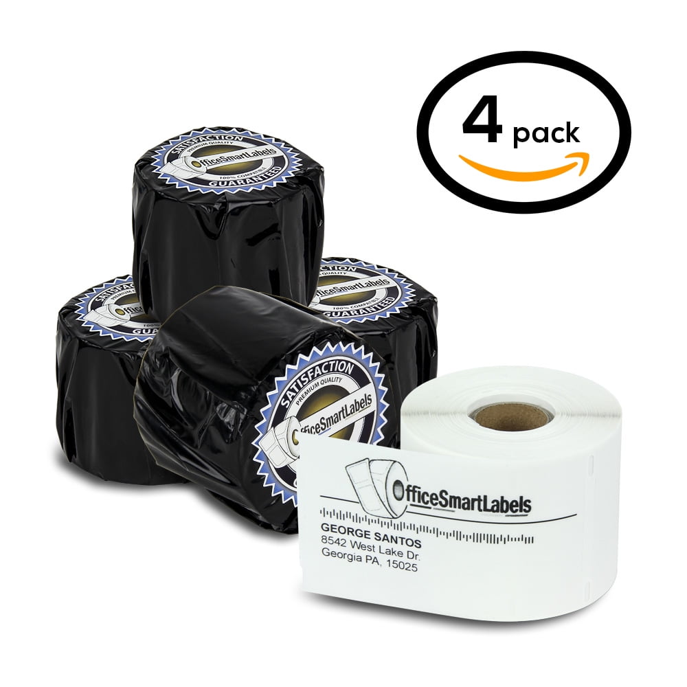 1 Roll of Dymo 30269 Compatible Clear Shipping Labels for LabelWriter Label  Printers, 2-5/16 x 4 inch (300 Labels Per Roll)