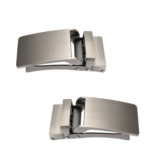 2 Pieces Men’s Belts with Ratchet Buckle - and Stylish Belt Set
