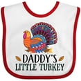 thumbnail image 3 of Inktastic Thanksgiving Daddy Little Turkey Boys or Girls Baby Bib, 3 of 4