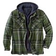 thumbnail image 4 of Chaqueta para hombre Abrigos gruesos Botones de manga larga a cuadros Nituyy GL714-NZ17489C7, 4 of 5